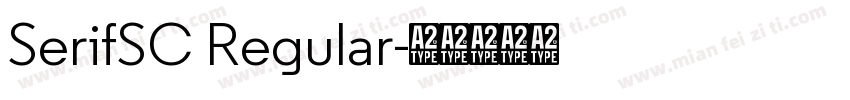 SerifSC Regular字体转换